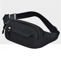 Bolsa De Cintura Impermeable Para Hombres Y Mujeres Bolsa De Deporte Al Aire Libre De Lona Con Cierre De Cremallera Color Sólido Bolsa Bandolera Unisex - details 19