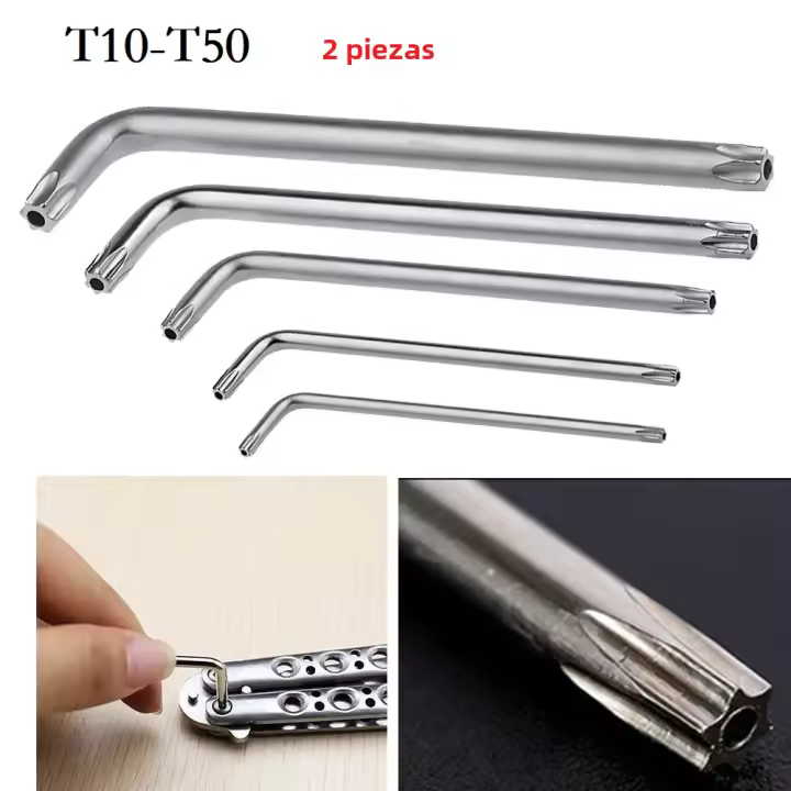 Destornillador De Torx Mini Doble-End 2-way T30 T20 T25 T10 T15 Herramienta De Reparación Con Mango Antideslizante Para Electrónica Y Mecánica - 1