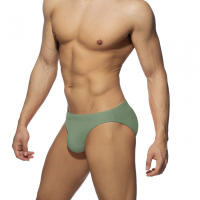 Bragas De Natación Para Hombres Sexy Sólido Low-Waist Con Empuñadura Y Acolchado Shorts De Playa Surfismo Baño Deportivo De Polyester Y Spandex - details 16