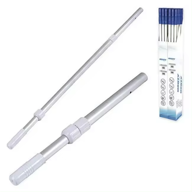 Pértiga extensible para piscina de acero de 1.20 a 2.40 m | Palo Telescópico Aluminio Universal Para Accesorios de Piscina - 1