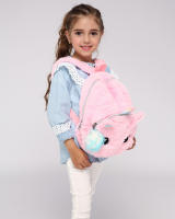 Mochila De Peluche De Dibujos Animados Para Niñas Estilo De Moda Para Estudiantes De Primaria Y Secundaria Mochila Escolar Con Estampado De Unicornio - details 8