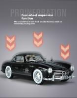 Modelo De Coche Clásico 1:24 Benz 300SL 1936 Con Sonido Y Luz Juguete Educativo Para Niños Coleccionable De Metal Regalos Para Cumpleaños - details 7