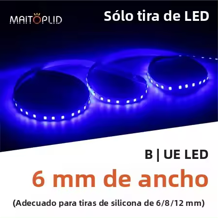 Tira De Luces LED S Forma 6mm Ancho DC5-12V 2835 5m 120LED/m Blanco Rojo Azul Para DIY Signe Neón Letra Flexible Plegable Cadena Lámpara - 1
