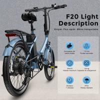 FAFREES F20 Light Bicicleta Eléctrica Plegable para Ciudad Motor de 48V 250W Velocidad Máxima de 25km/h Batería de 14.5Ah Neumático de 20*1.95'' Cambio Shimano de 7 velocidades - details 2