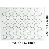 1PC Sillín De Hornear De Silicona Para Horno Reutilizable Antideslizante Fácil De Limpiar 40cm/15.75 X 30cm/11.75 Pulgadas Blanco Para Macarons Y Galletas - details 0