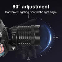 Linterna Frontal LED Potente 9000mAh Con Sensor IR 10000LM Recargable Por USB Luz De Pesca Al Aire Libre Para Camping Montañismo Y Senderismo - details 24