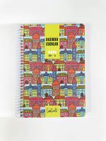 Agenda Escolar 2024-2025 - Agenda Escolar desde Septiembre 2024 a junio 2025 - Tamaño 15x 21 cm - Diseño en Portada días por página.tapa de lamina plastico. 6 modelos para elegir .papeleria con diseño bonita . - details 6