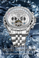 Reloj De Pulsera Mecánico LIGE Para Hombre Lujo Automático Tourbillon Multifuncional Luminoso Resistente Al Agua Con Fecha - details 6