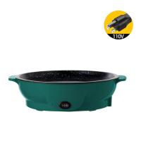 Plancha Eléctrica 110V Para Barbacoa Con Superficie Plana Grill Antideslizante Con Manos Antigolpe Nonstick Para Camping Y Hornear - details 3