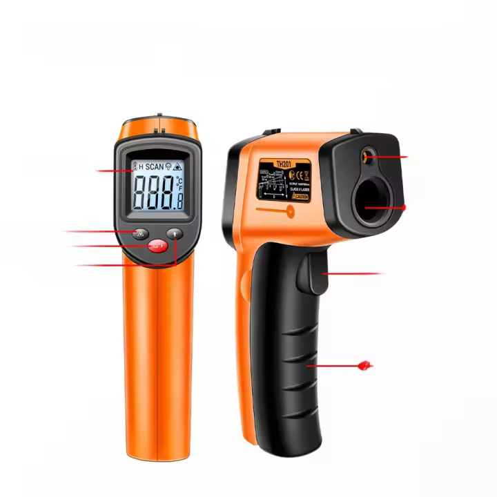 ANENG TH201 Termómetro Infrarrojo Digital Muestrador De Temperatura En Grados Celsius Termómetro No Contacto Sensibilidad Alta Para Uso Industrial - 1