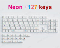 Keycaps De PBT 127 Teclas Tema Neón XDA Perfil ISO Para Teclado Mecánico RGB Compatible Con Cherry MX Switch Layout Inglés Y Coreano - details 1