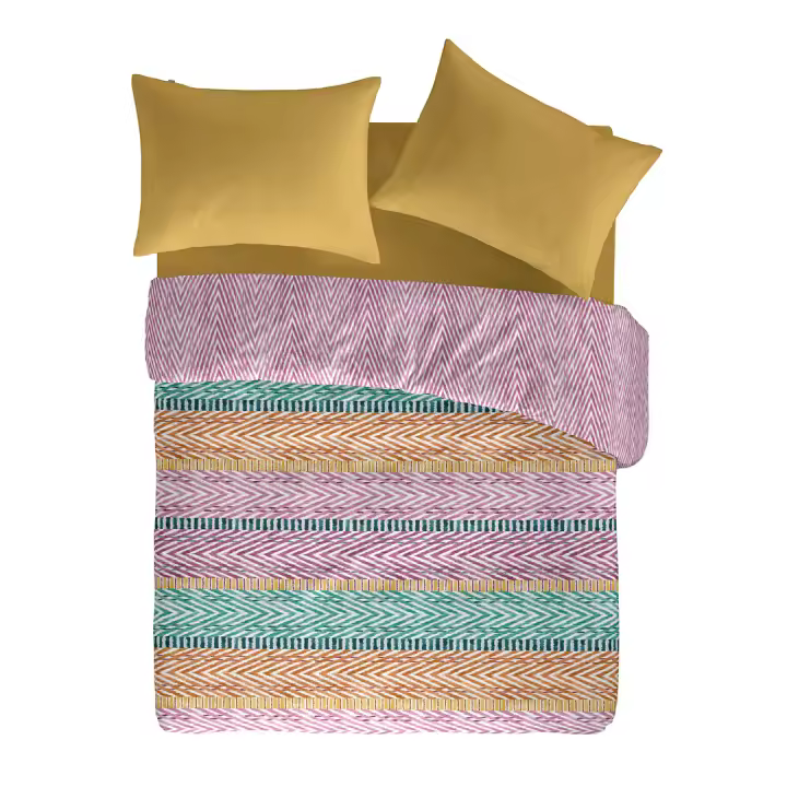 NAF NAF - Funda nórdica reversible de algodón 144 hilos ADDISON A-B. Varias medidas disponibles. - 1