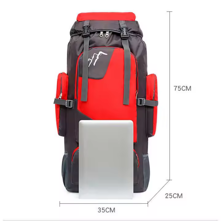 90L Mochila de senderismo ligera Mochila de trekking y resistente al agua,mochila de deporte al aire libre,bolsa de viaje para escalar,acampar,viajar，Ripstop e impermeable - 1