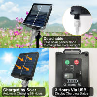 Luces De Mosquitero Solar RGB Para Jardín IP65 Impermeables Decoración De Patio Con 8/10LED Lámparas De Viento Modernas - details 7