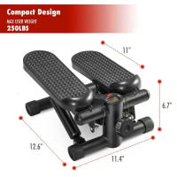 Stepper de Fitness para Entrenamiento en Casa | Stepper de Bajo Impacto con Bandas de Resistencia o Manillar | Ejercicio de Cuerpo Completo en Casa o Gym | Entrenamiento Cardio y Tonificación Muscular - details 5