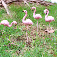 4pcs Decoraciones De Pato De Resina Rosa Para Jardín Patio Piscina Juego De Micro- Paisaje Mesa De Arena Exterior - details 22