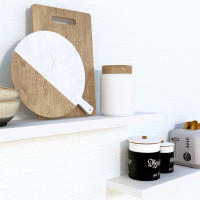 Henor Balda Pared Blanca 30/120 x 20 x 2.5 Cm. Estante Pared Madera FSC®. Carga 25 Kg. Blanco. - details 4