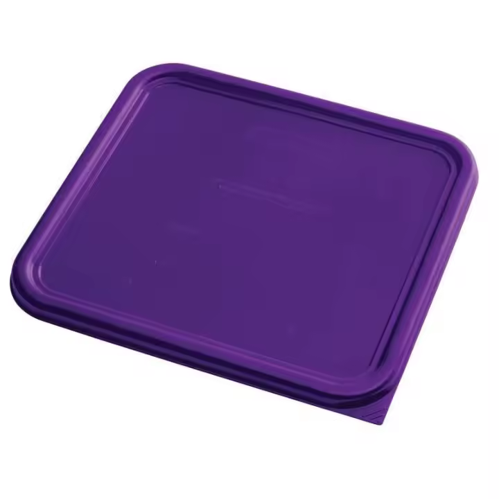 Cubo de Basura Grande Rubbermaid - Tapa Cuadrada Morada - 1