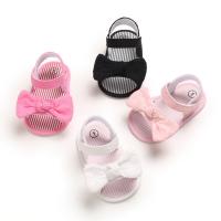 Meckior Zapatos De Verano Para Bebés Niñas Con Lazo Suave Y Antideslizante Sandalias De Jardín Para Recién Nacidos Tallas 0-18M Material De Suela De Algodón - details 1