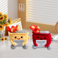 Muñeca De Crochet Con Diseño De Basura Decoración Para Escritorio Regalo De Navidad Accesorio Kawaii Para Amigos Y Familia - details 3