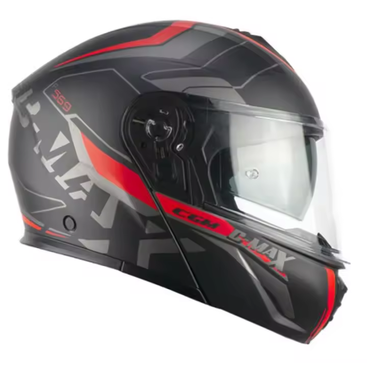 CASCO MODULAR CGM 569G C-MAX CITY GRAFITO NEGRO ROJO - 1