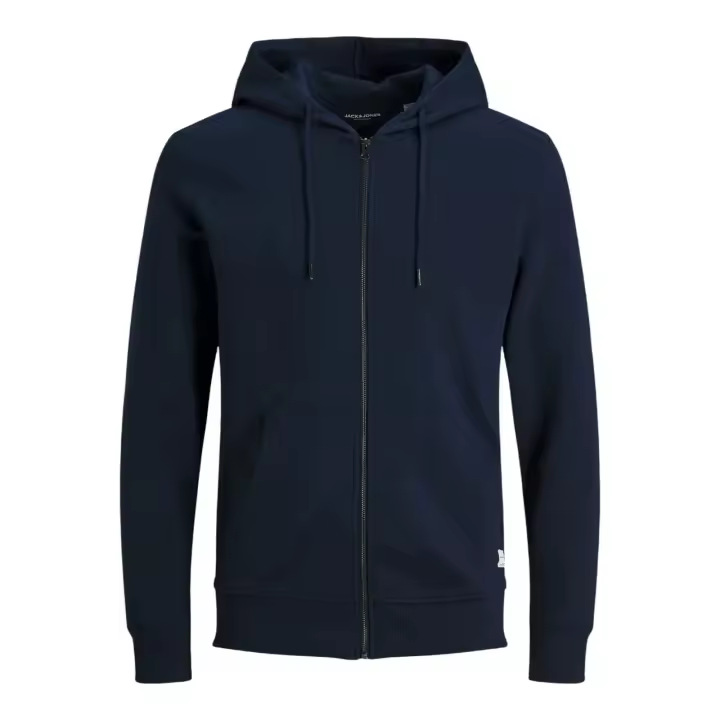 Jack & Jones Jjebasic - Sudadera con Cremallera para Hombre - Azul Marino - 12181901 - 1