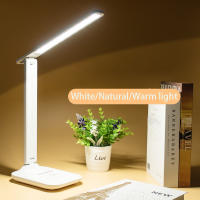 Lámpara De Mesa Recargable USB LED Táctil Protección Ocular 3 Niveles De Iluminación Luz Nocturna Para Lectura Moderno ABS - details 7