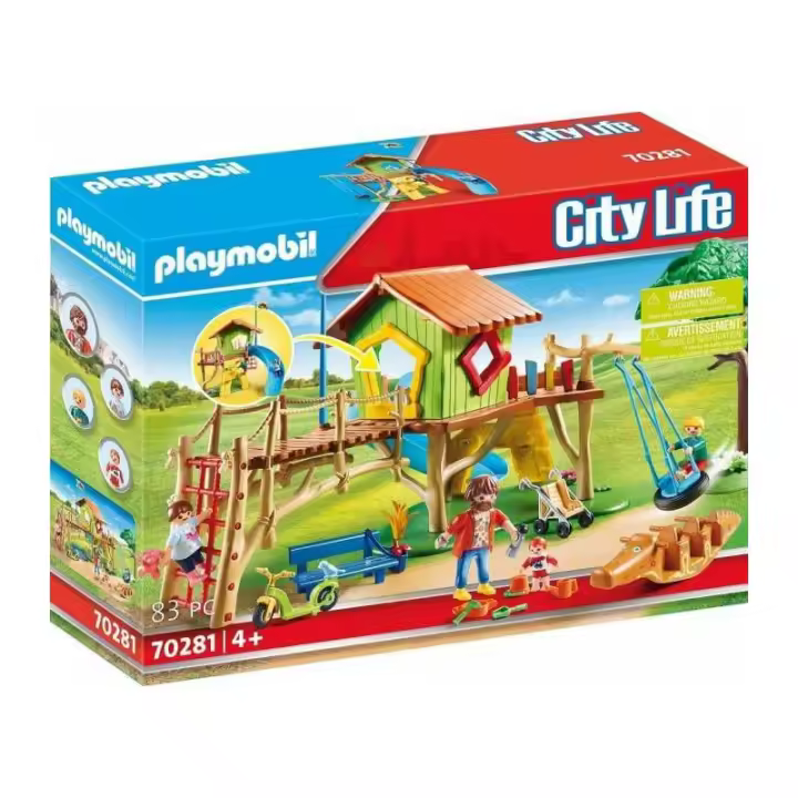 Playmobil Parque Infantil Aventura con 83 Piezas y Zonas de Juego para Niños - 1