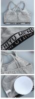 3PCS Deportiva Para Niñas Prenda Interior De Algodón Transpirable Con Tirantes Cruzados Estilo Diario Adecuado Para Entrenamiento Y Fitness - details 3