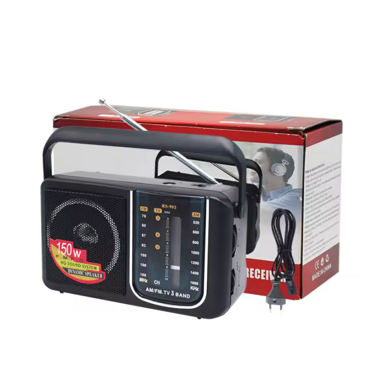 Radio Portátil AM FM De Batería Mejor Receptor Duración Extendedas Para Emergencias Huracán Caminar Correr Televisión Radio - 1