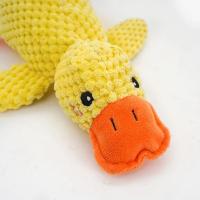 Juguete De Peluche Para Perro Tamaño 3 Compañero De Sueño Pato Resistente a Mordidas Alivio Del Estrés Masticar Dientes Sonido Relajante Para Mascotas - details 4