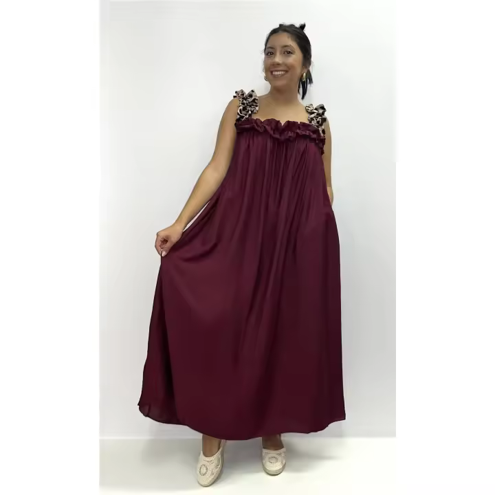 Vestido Felisa Burdeos - 1