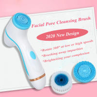 Limpieza Facial Sonic Espuma Máquina De Spa Galvanica Set De Cepillo Para Piel Limpieza Profunda Eliminación De Quistes Set De Cepillo De Limpieza Facial - details 1