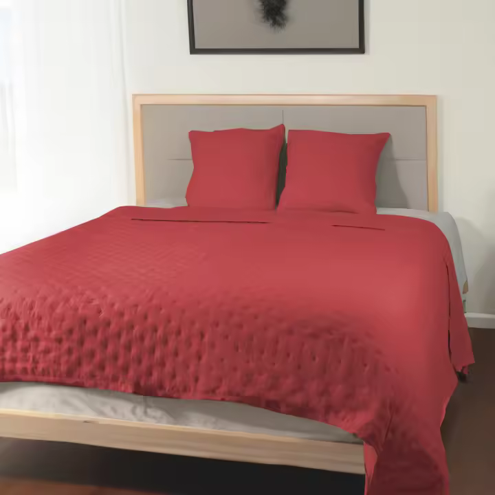NQT Colcha Monet Fina Reversible para Primavera, Verano 100% Microfibra Multiuso - Cubrecama Extra Suave Incluye Funda de Cojín 50x50cm | Cama 80/90-180x250cm Blanco - 1