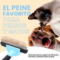 Cepillos profesionales para perros y gatos - cepillos para mascotas de pelo largo y corto - una herramienta eficaz para eliminar el pelo muerto y cuidar el pelaje de su mascota - details 2