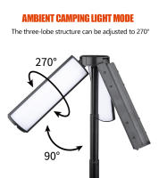 Lámpara De Camping Multifuncional Recargable 2 En 1 Con Telescópico Y Flashlight De Rescate Exterior Emergencia Luz De Trabajo Con Gancho - details 3