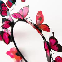 Diadema De Mariposa Bohemia Con Luz LED Brillante Para Fiesta Boda Navidad Colorida Accesorio De Cabello Para Eventos Especiales - details 5