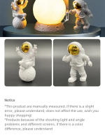 Ornamentos De Astronauta Para Luces De Luna Resina Figura De Estatua Para Decoración De Oficina Y Hogar Regalos Para Niños En Navidad - details 7