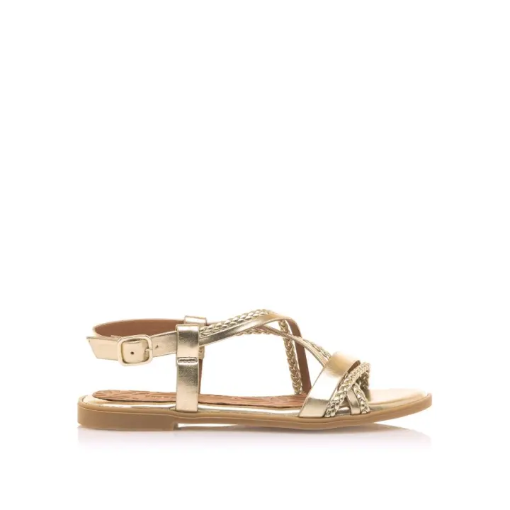 Sandalias marca Mustang modelo 59735-C55562 para mujer en color metal - 1