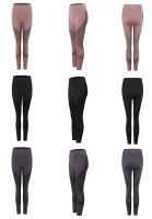 Pantalones De Yoga Para Mujer Cintura Alta Estirables Levanta Glúteos Secado Rápido Running Fitness Pantalones Táctiles De Nylon Spandex - details 10
