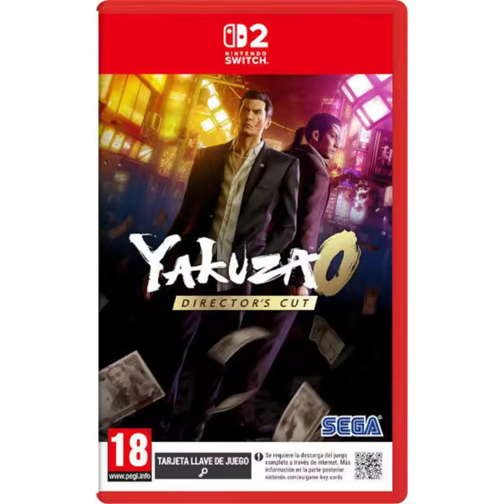 Yakuza 0 Directors Cut Switch 2 PAL España - Juego Sega Yakuza 0 Directors Cut para Nintendo Switch 2 - Juego nuevo, original, precintado - 1