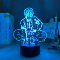 Lámpara De Noche Anime Demon Slayer Mitsuri Kanroji Figura 3D Iluminación Para Decoración De Dormitorio Regalo De Cumpleaños - details 21