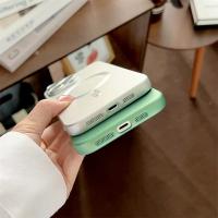 Funda De Teléfono De Lujo Magsafe Con Carga Inalámbrica Para iPhone 15 14 13 12 11 pro Max 15 plus Magnética Mate Protección De Lente Bumper - details 4