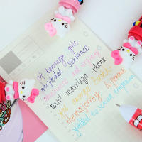 Sanrio Kuromi Bolígrafo De Punto De Sombra 36 Piezas 10 Colores Marcador 0.7mm Material Plástico Instrumento De Escritura Para Escuela Y Oficina - details 19