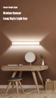 Luz Nocturna LED Inalámbrica Recargable USB 50cm Sensor De Movimiento Barra De Luz Dimmer Detector Inducción Lámpara De Armario Para Cocina Habitación - details 0