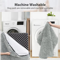 Cama De Perro Rectangular De Peluche Suave Y Cálida Para Invierno Almohadilla De Descanso Para Mascotas Material De Algodón Cubierta Lavable - details 7
