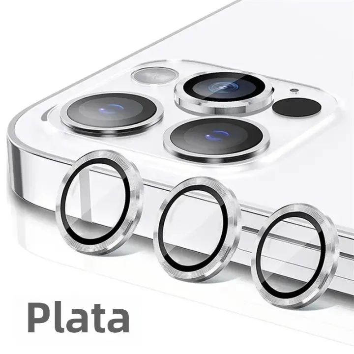 Protector De Lente De Cámara Metálico Para iPhone 11 12 13 14 15 pro Max 15 14 plus 13 12 Mini Protección Para Glass De Cámara En iPhone 14 pro Max - 1