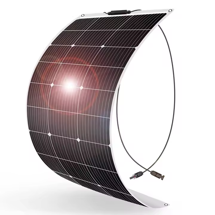 FGNS.Panel Solar Flexible 100W Monocristalino de Alta Eficiencia Protección IP65 (Balcón, Camping, Caravana, Todoterreno, Barcos, Postes) - 1