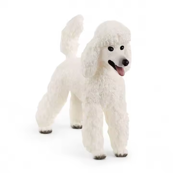 Figura Schleich Caniche Blanco Realista - Ideal para Niños - 1