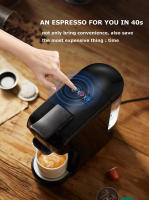 HiBREW Cafetera de cápsulas H1A, cafetera multicápsulas 4 en 1, compatible con cápsulas DG/Nes/ESE/café molido, Parada automática, Modos de café caliente y frío, Espresso perfecto, Negra - details 11
